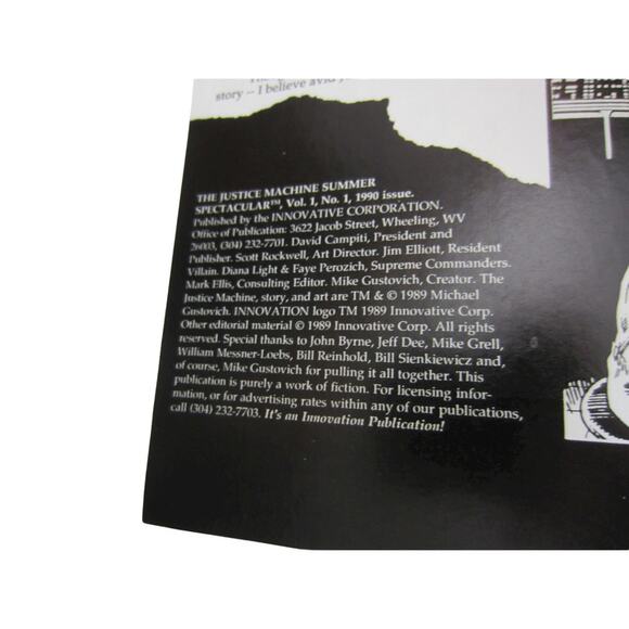 Justice Machine  Innovation Comics 1989 Summer Spectacular Superhero Indie Issue - Picture 5 of 12